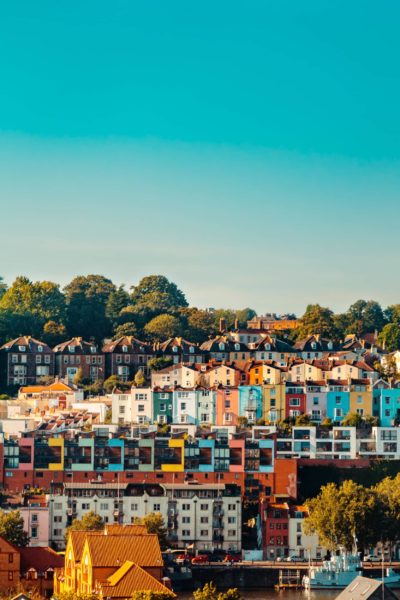 The colourful houses from Bristol harbourside
