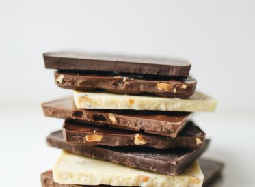 Stack of chocolate squares