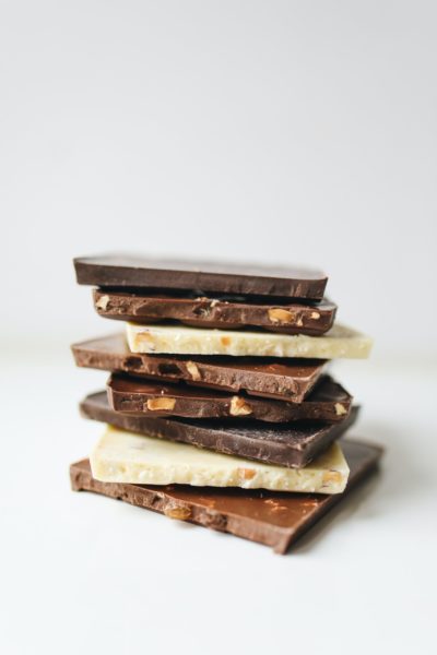 Stack of chocolate squares