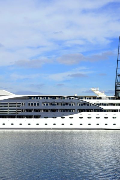 Cruise ship in a dock