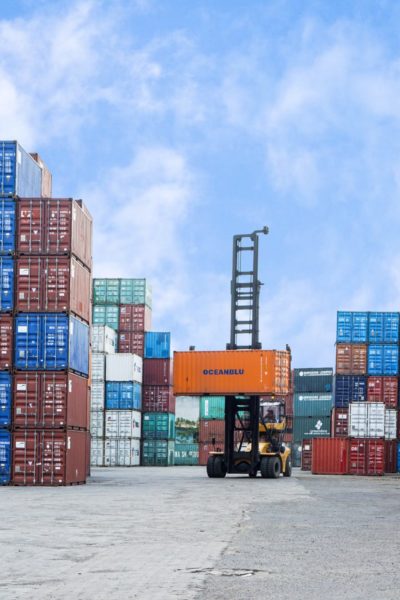Stacks of container units