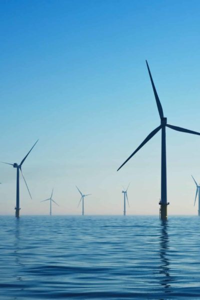 Wind turbines at sea